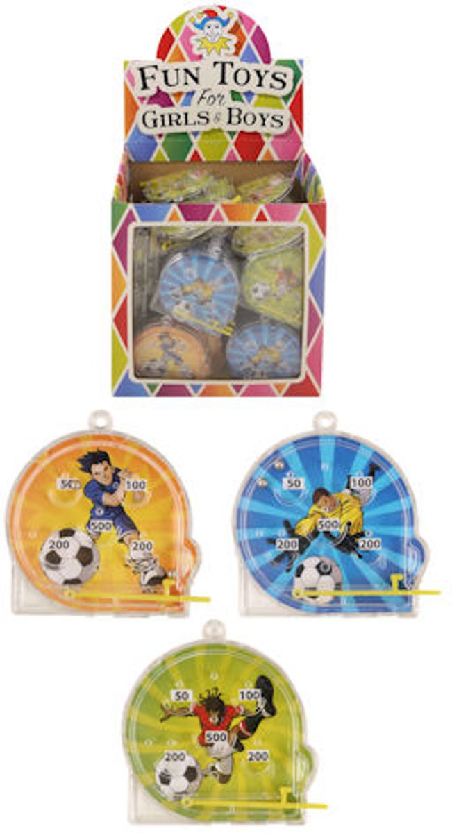 108 Stuks | Flipperspel Model: Voetballers in Traktatiebox (Uitdeelcadeautjes)